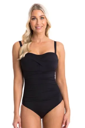 Togs Essentials Ombre Bandeau Swimsuit, Black 1001012