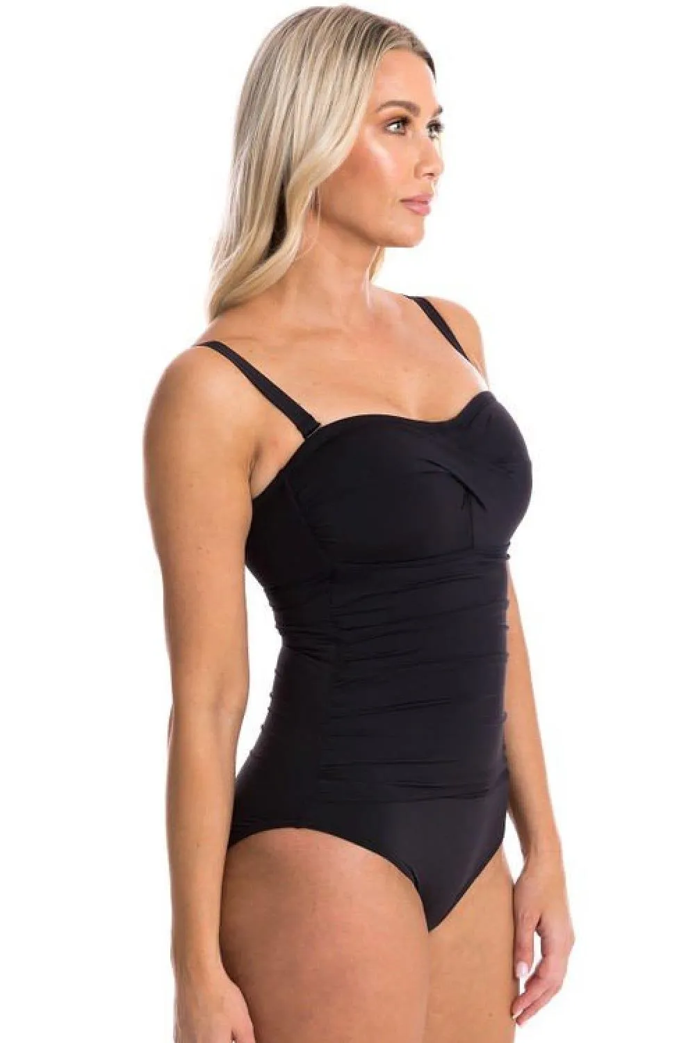 Togs Essentials Ombre Bandeau Swimsuit, Black 1001012