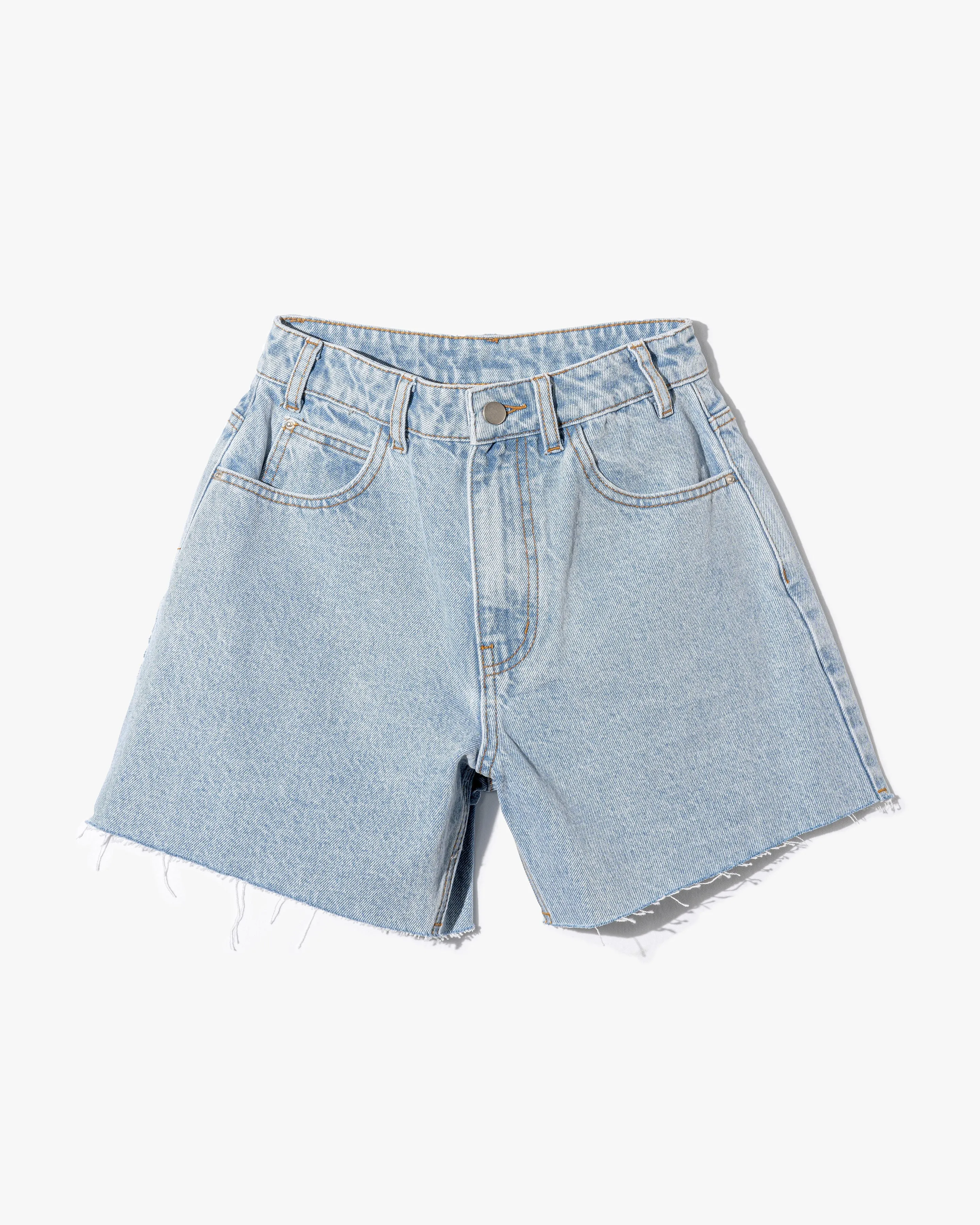 Winston High Waist Frayed Hem Shorts