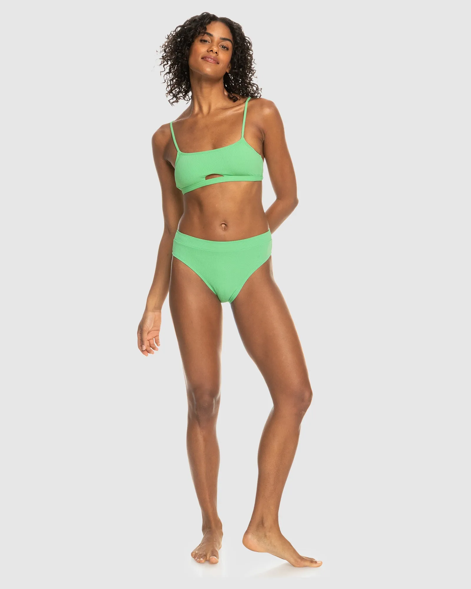 Womens Color Jam Sd Mod Hl Midwaist Bikini Bottom